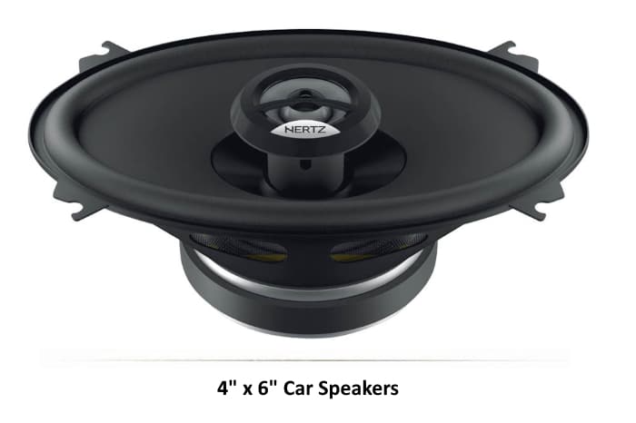 4×6” sizes speakers