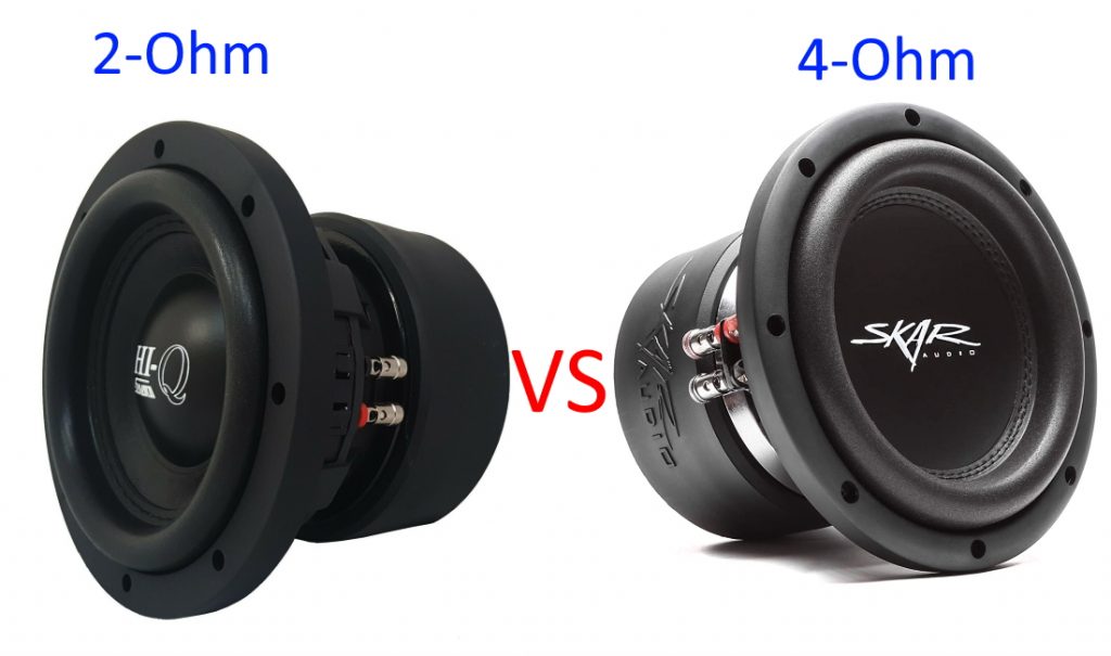 2 ohm vs 4 ohm vs 8 ohm subwoofer